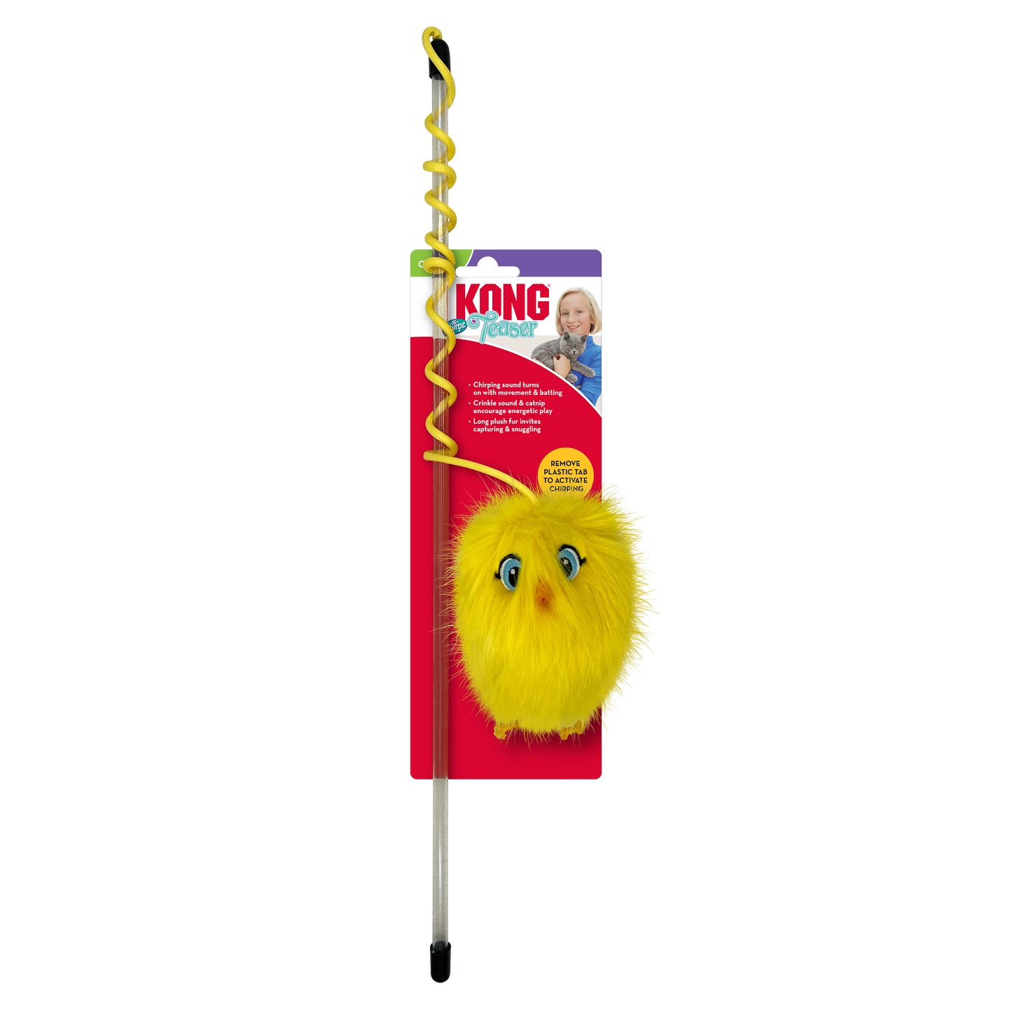KONG Chirpz Chick Treaser Cat Toy 035585530031