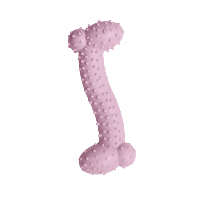 Snugarooz Lil Baby Bone TPR Dog Toy Pink 3.5 in 632726319533