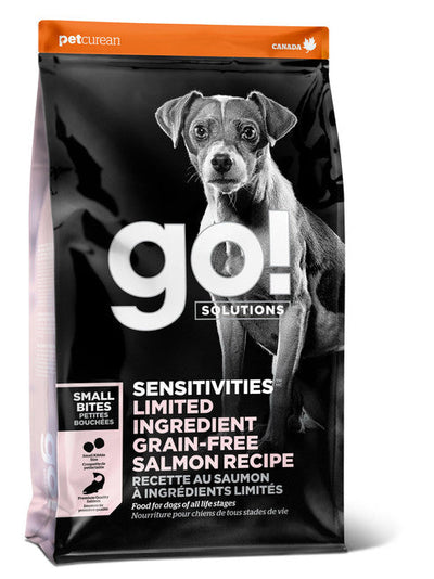 Go! Sensitive Small Bites Grain Free LID Salmon 22 lb - Dog