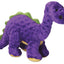 goDog Dinos Bruto with Chew Guard Technology Tough Plush Dog Toy Purple LG