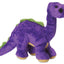 goDog Just For Me Bruto Dino with Chew Guard Technology Tough Plush Dog Toy Purple