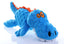 goDog Just For Me Gator with Chew Guard Technology Tough Plush Dog Toy Blue LG