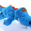 goDog Just For Me Gator with Chew Guard Technology Tough Plush Dog Toy Blue SM