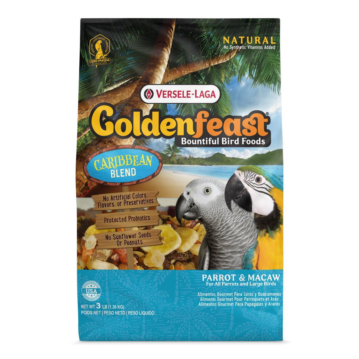 Goldenfeast Caribbean Blend Bird Food 6 / 3 lb 046706822454