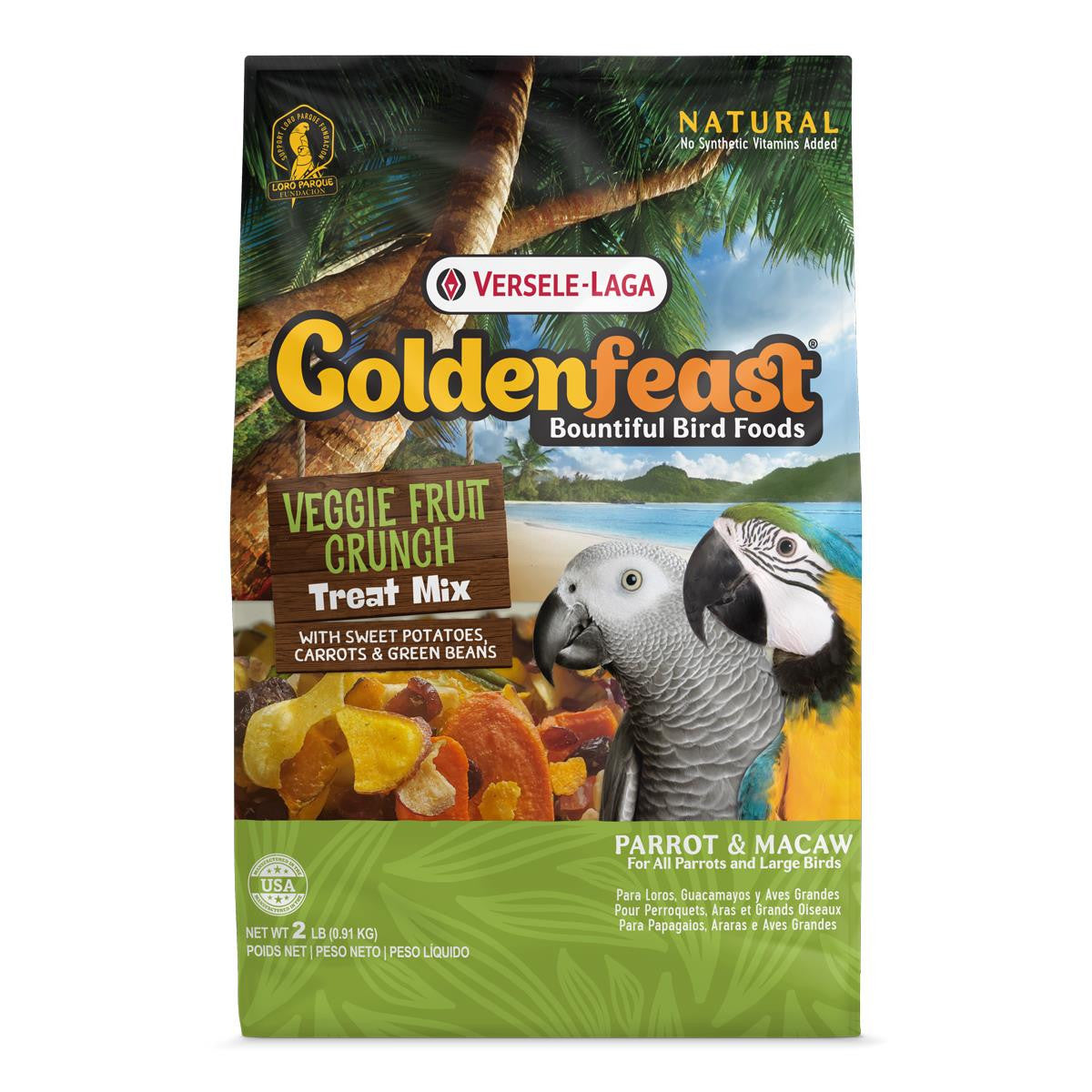 Goldenfeast Veggie Fruit Crunch Bird Food 6 / 2 lb 046706822805