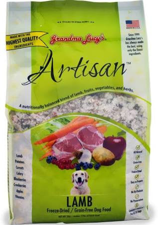 Grandma Lucy’s Artisan Grain Free Lamb Freeze Dried Dog Food - 3 - lb Makes 15 Lbs Of Food - {L - tx}
