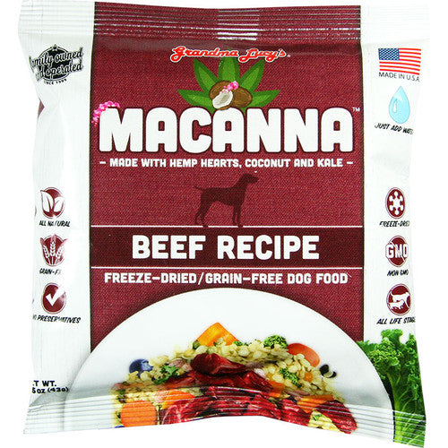 Grandma Lucy’s Dog Macanna Beef Hemp Trial