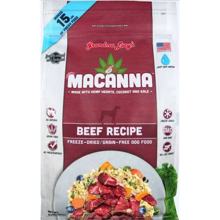 Grandma Lucy's Dog Macanna Grain Free Beef 3lb {L-x} 884308720231