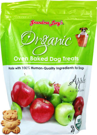 Grandma Lucy's Organic Apple Oven Baked Dog Treats-14-oz-{L+x} 884308220120
