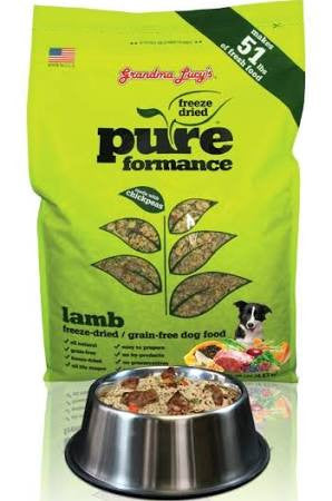 Grandma Lucy's Pureformance Lamb And Chickpea Freeze Dried Grain Free Dog Food-3-lb, Makes 14 Lbs Of Food-{L-tx} 884308740031