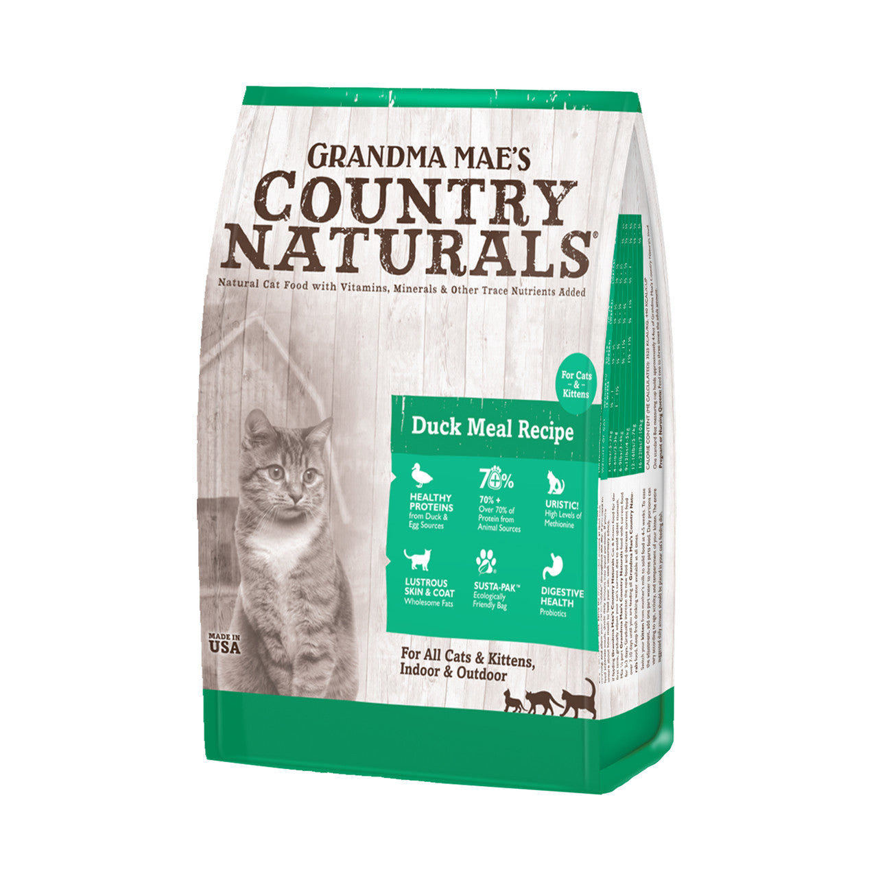 Grandma Mae's Country Naturals Dry Cat & Kitten Food Duck 6lb