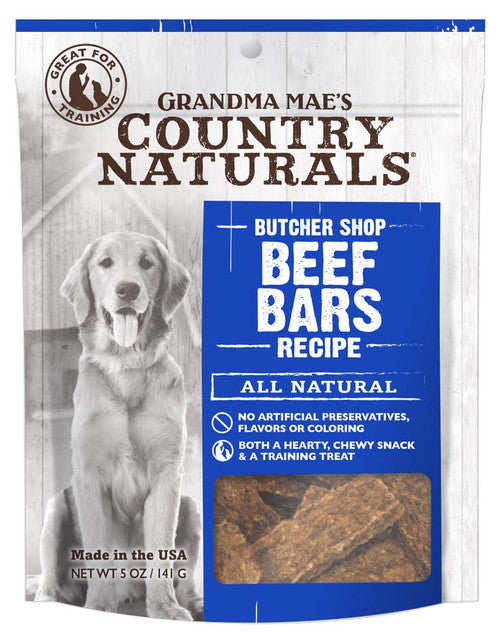 Grandma Mae’s Country Naturals Grain Free Beef Bars Dog Treats 5 oz