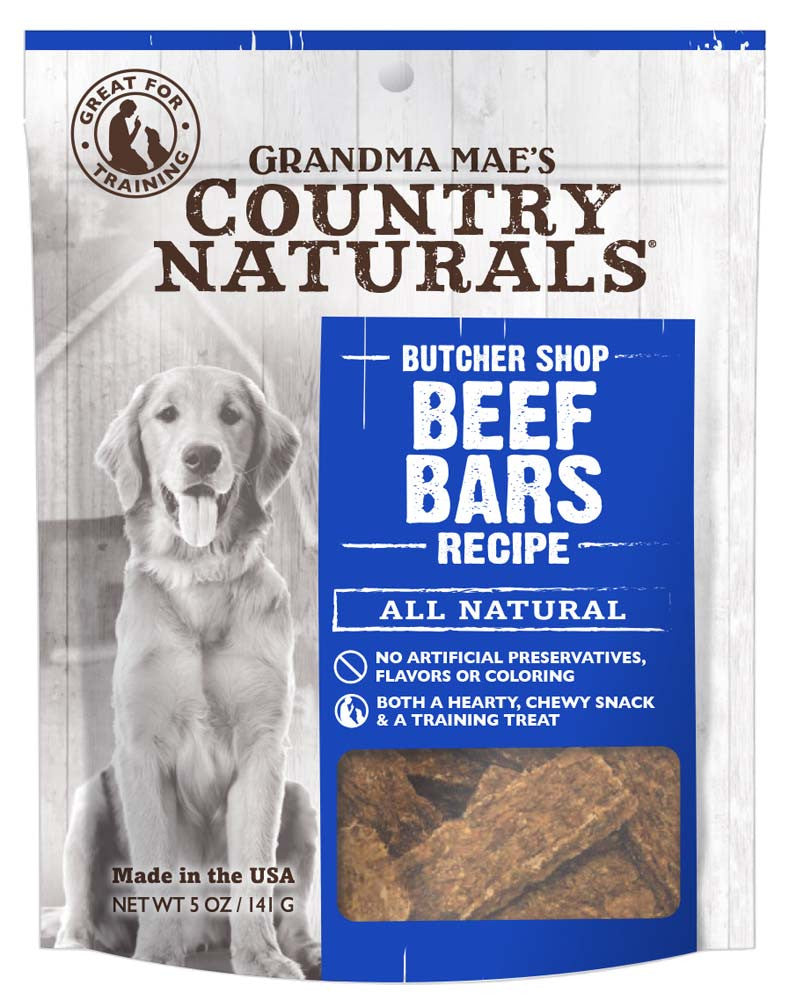 Grandma Mae's Country Naturals Grain Free Beef Bars Dog Treats 5 oz