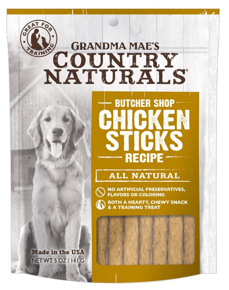 Grandma Mae's Country Naturals Grain Free Chicken Sticks Dog Treats 5 oz
