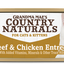 Grandma Mae’s Country Naturals Grain Free Chunks in Gravy Wet Cat & Kitten Food Beef Chicken 2.8oz 24pk