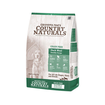 Grandma Mae’s Country Naturals Grain Free Dry Dog Food Duck Meal Sensible 14lb