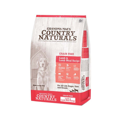 Grandma Mae's Country Naturals Grain Free Dry Dog Food Lamb & Lamb Meal 4lb