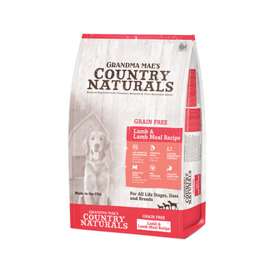 Grandma Mae's Country Naturals Grain Free Dry Dog Food Lamb & Lamb Meal 23lb