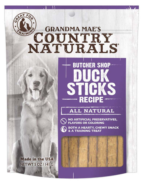 Grandma Mae’s Country Naturals Grain Free Duck Sticks Dog Treats 5 oz