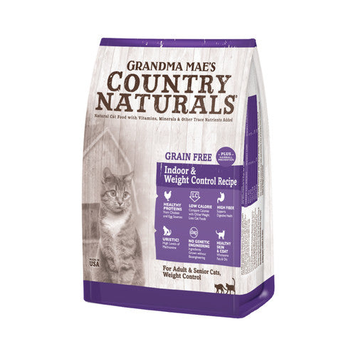 Grandma Mae s Country Naturals Cat Grain Free Indoor Weight Control Hairball 12 lbs