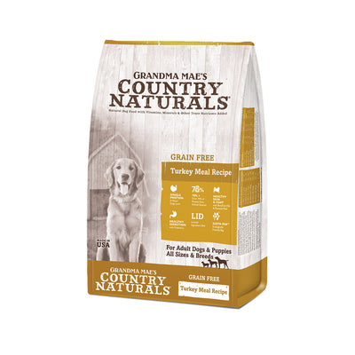 Grandma Mae's Country Naturals Grain Free L.I.D. Dry Dog Food Turkey 4lb