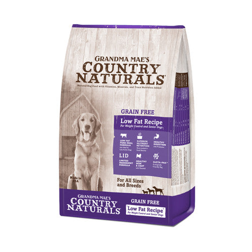 Grandma Mae’s Country Naturals Grain Free Low Fat Dry Dog Food Pork 4lb