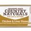 Grandma Mae’s Country Naturals Grain Free Pate Wet Cat & Kitten Food Chicken Liver 5.5oz 24pk