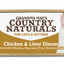Grandma Mae's Country Naturals Grain Free Pate Wet Cat & Kitten Food Chicken & Liver 5.5oz 24pk