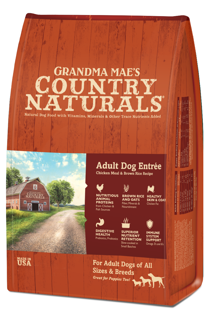 Grandma Mae's Country Naturals Premium All Natural Adult Dry Dog Food Chicken & Rice 26lb