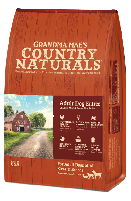 Grandma Mae’s Country Naturals Premium All Natural Adult Dry Dog Food Chicken & Rice 14lb