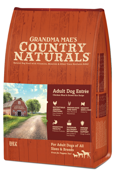 Grandma Mae’s Country Naturals Premium All Natural Adult Dry Dog Food Chicken & Rice 4lb