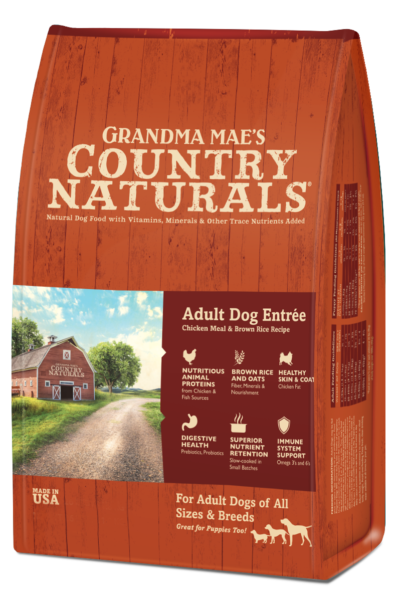 Grandma Mae's Country Naturals Premium All Natural Adult Dry Dog Food Chicken & Rice 4lb