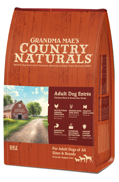 Grandma Mae's Country Naturals Premium All Natural Adult Dry Dog Food Chicken & Rice 4lb