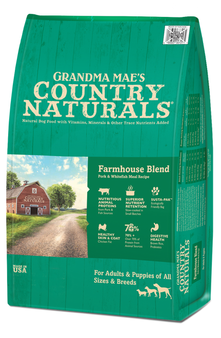 Grandma Mae’s Country Naturals Premium All Natural Dry Dog Food Pork 4lb