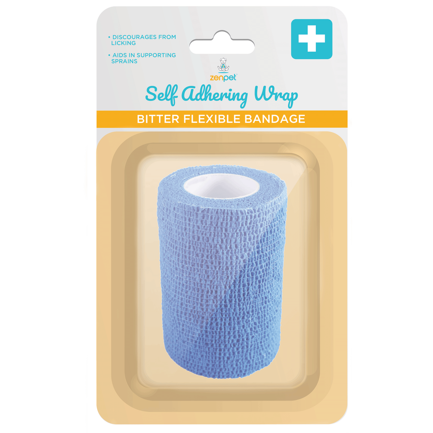 ZenPet Self Adhering Wrap Bitter Flexible Bandage 3Ft X 5Yd 683615359512