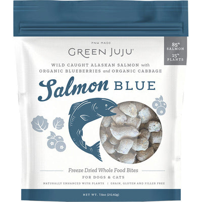 Green Juju Dog Freeze Dried Salmon Blue 7.5oz   850021512002