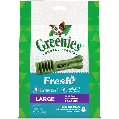 Greenies Dog Dental Treats Fresh 12oz 8ct Large
