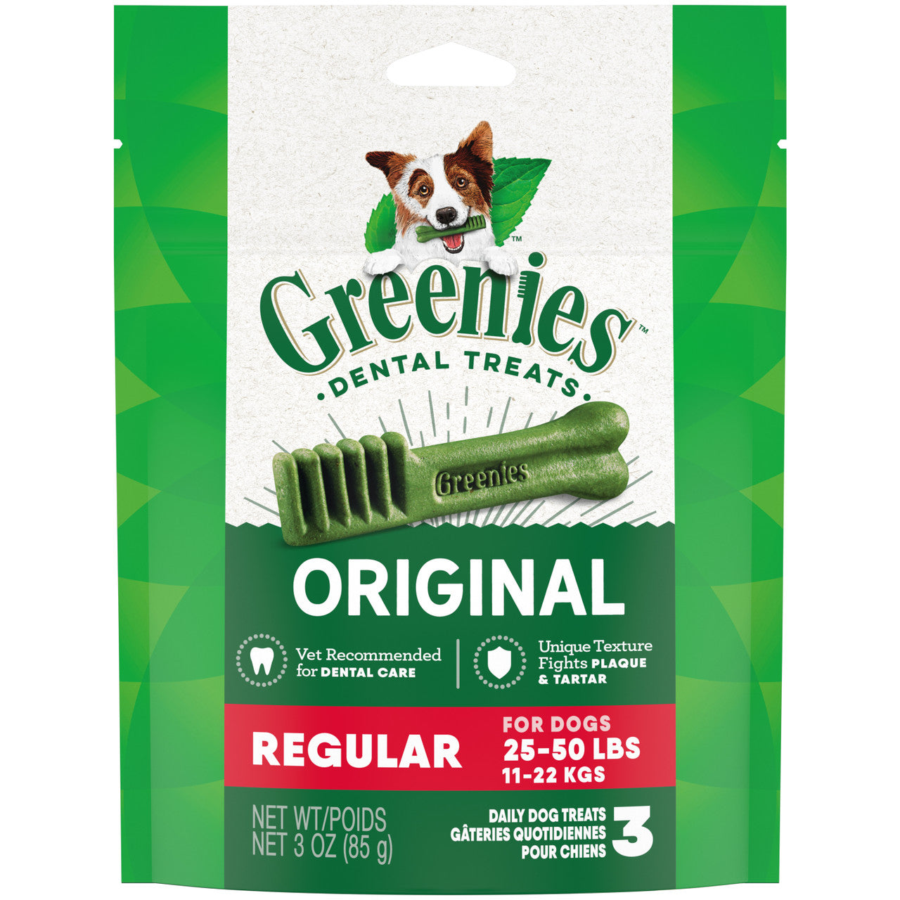 Greenies Dog Dental Treats Original 3oz 3ct Regular
