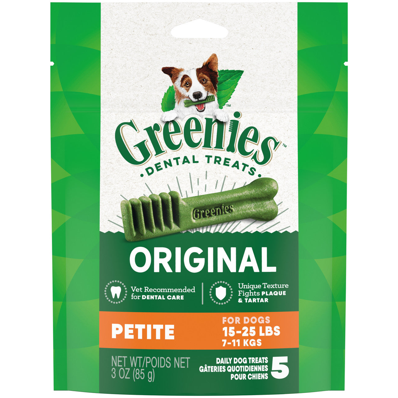 Greenies Dog Dental Treats Original 3oz 5ct Petite
