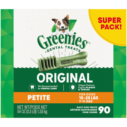 Greenies Dog Dental Treats Original 54oz 90ct Petite