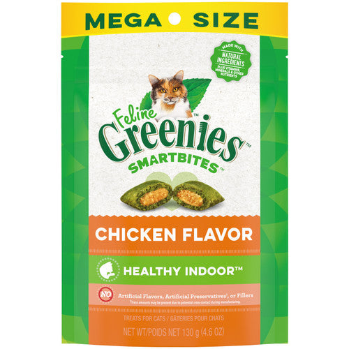 Greenies Feline SmartBites Healthy Indoor Cat Treats Chicken 4.6 oz