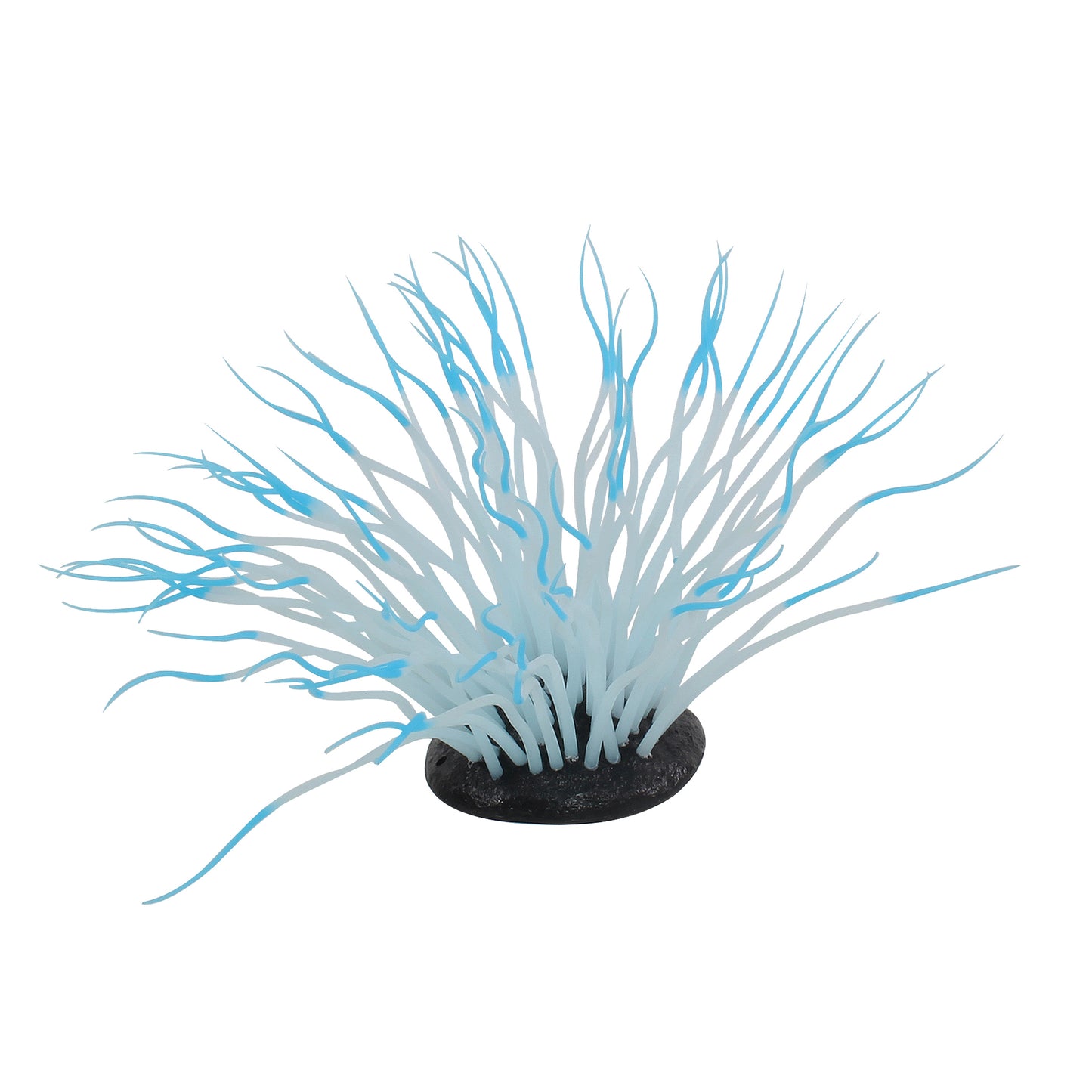 Penn-Plax Aqua-Plants Artificial Soft Silicone Sea Anemone Aquarium Plant Blue 030172102462
