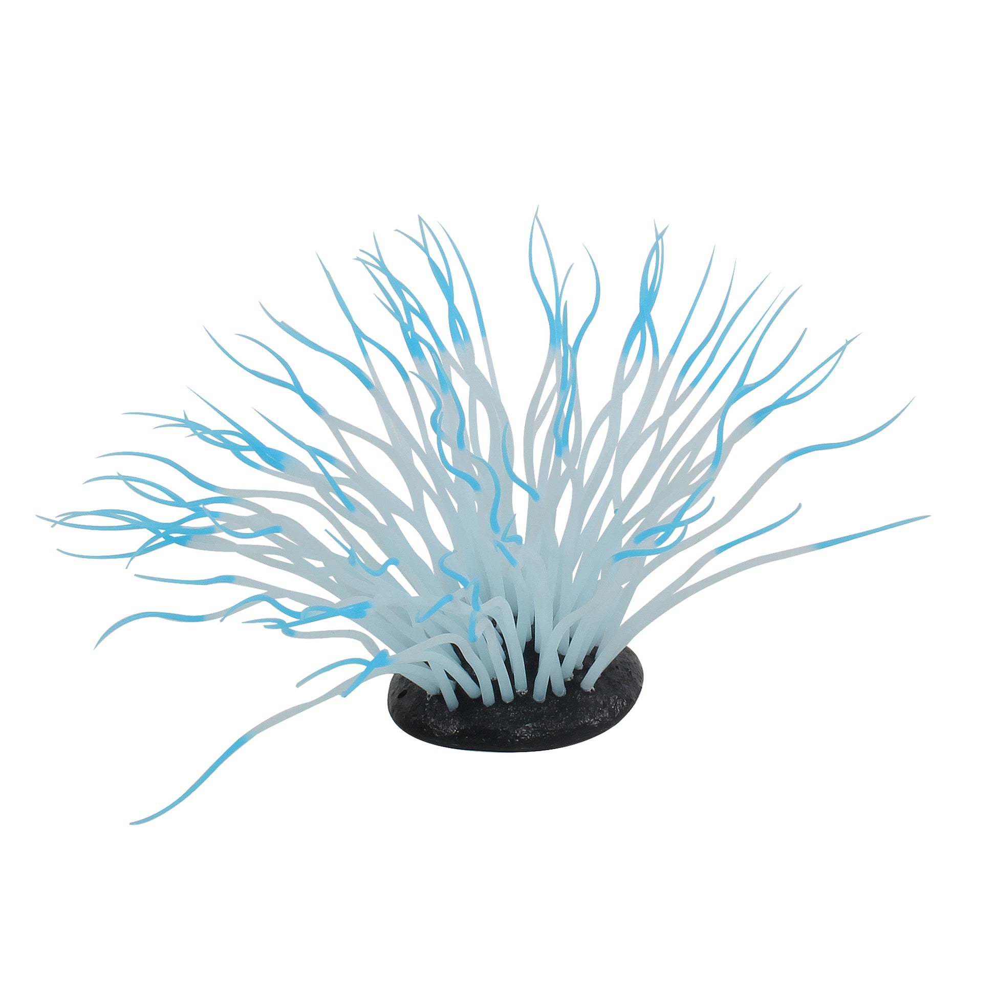 Penn-Plax Aqua-Plants Artificial Soft Silicone Sea Anemone Aquarium Plant Blue 030172102462