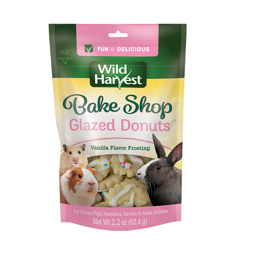 Wild Harvest Bake Shop Glazed Donuts Small Animal Treat Vanilla 2.2 oz 026851835240