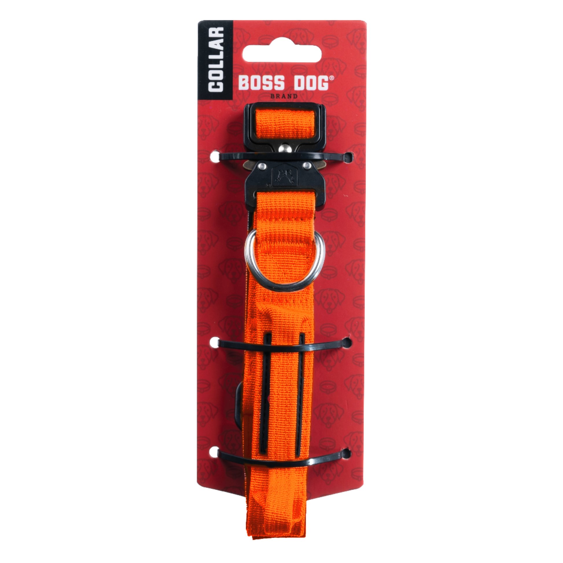Boss Dog Tactical Adjustable Dog Collar Hunter Orange Small, 13-16 in 850030579096