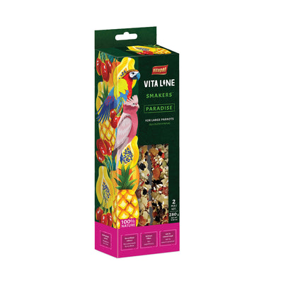 A & E Cages Vitapol Vita Line Smakers Paradise for Large Parrots 280 g, 2 pk 644472013894