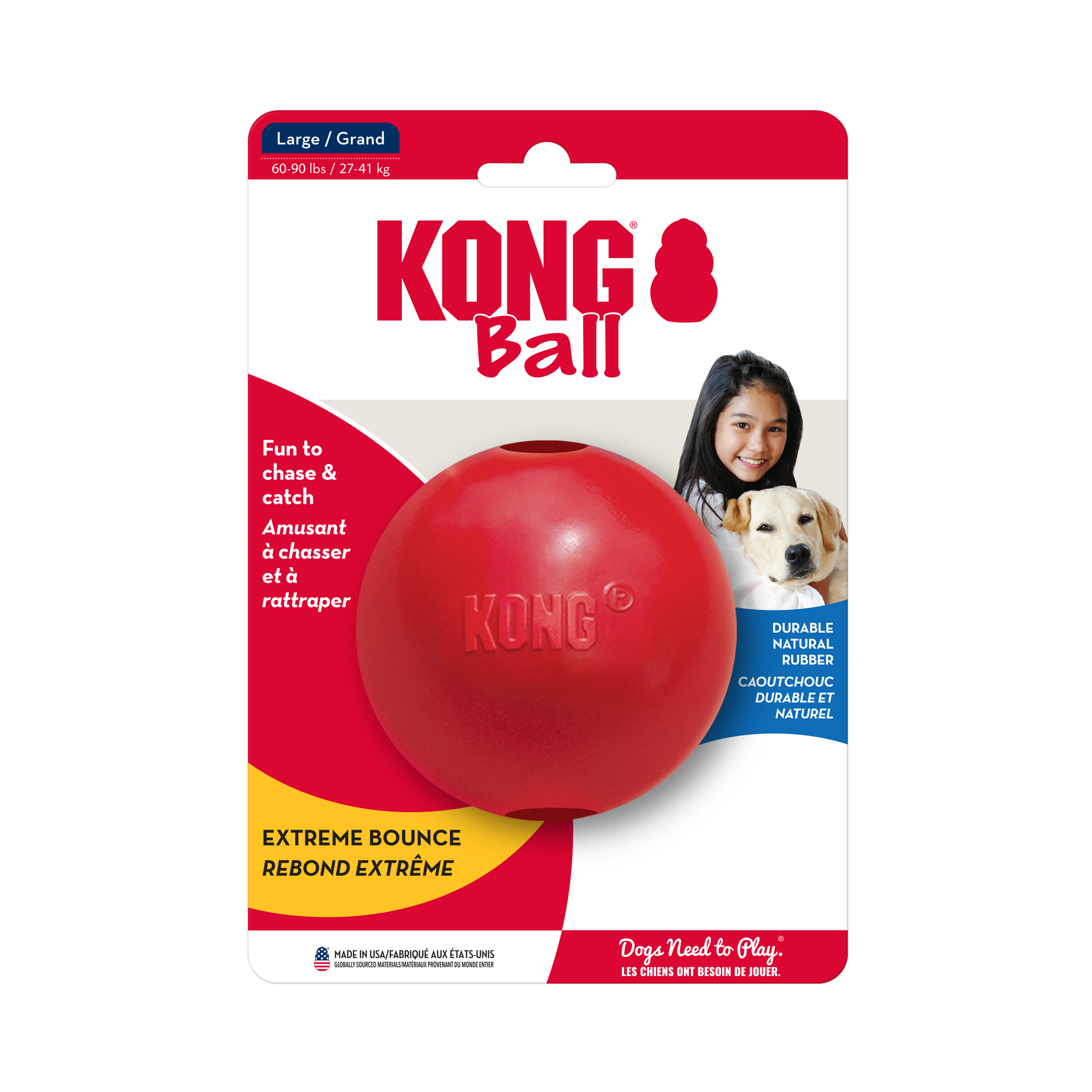 KONG Ball w/Hole Large 035585356747
