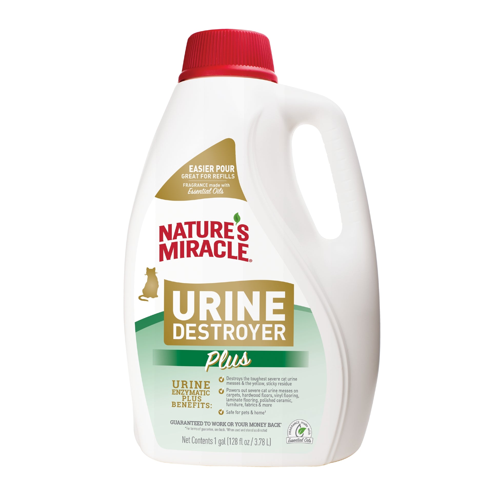 Nature's Miracle Cat Urine Destroyer Plus Pour/Refill 128 oz 018065983725