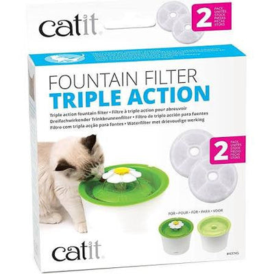 Hagen Catit 2.0 Water Softenening Filter 2pk 43745{L + 7} (D) - Cat