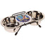 Hagen Dogit Stainless Steel Double Diner Dish Small 13.5 oz 73520{L + 7} - Dog